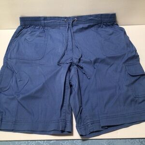 Karen Scott Women’s Size 14 Blue Cargo Shorts